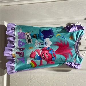 DreamWorks Trolls Kids Pajamas - Turquoise and Purple